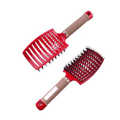 Hair Brush Scalp Massage Comb Hairbrush Bristle&Nylon Women Wet Curly Detangle Hair Brush for Salon Hairdressing Styling Tools